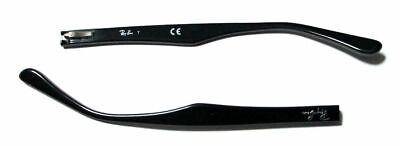 Aste Ricambio Ray Ban 5228 2000 Polished Black Spare Parts Eyewear Nero Temples • 21€
