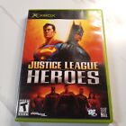 CIB Justice League Heroes (Microsoft Xbox, 2006) TESTÉ ET FONCTIONNE 