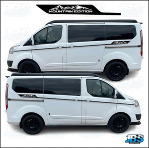 Calcomanías de gráficos laterales a rayas para Ford Transit personalizada larga distancia entre ejes edición de montaña - Imagen 1 de 2