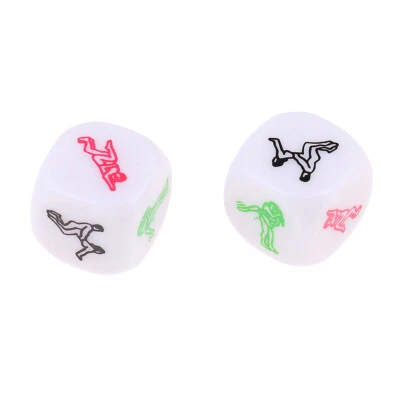 2Pcs Sex Around The House Couples Dice Game Foreplay Sex Position Add Spicy - Image 1 of 4