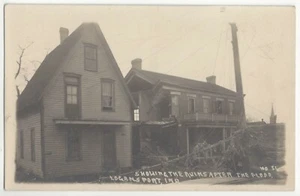 1915 Logansport, Indiana - REAL PHOTO Runs after Flood - Vintage Postcard - Imagen 1 de 2