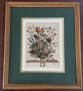 ROBERT FURBER Framed Ferbruary Print 1732 Vase & Flowers Frame - Picture 1 of 8