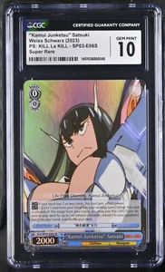 CGC 10 Gem Mint Satsuki Kamui Junketsu SP03-E06S Weiss Schwarz Kill La Kill - Picture 1 of 2