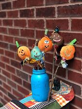 Handmade Primitive Pumpkin Pokes, Farmhouse Decor, Fall Decor, Pumpkin Doll