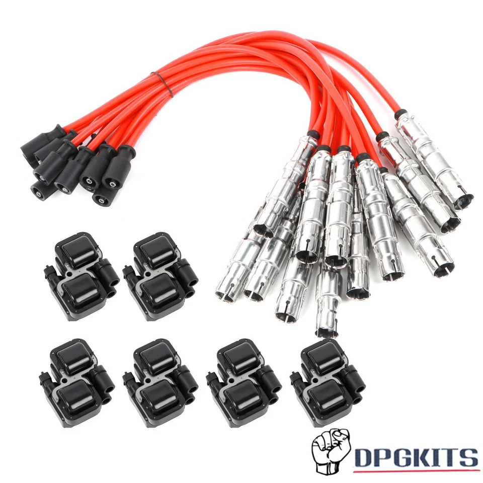 Ignition Coil & Spark Plug Wire For Mercedes-Benz C32 AMG 2002-2004 3.2L UF-359 - Image 1 of 1