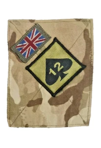 MTP Blanking Patches with 12th Armoured Infantry Brigade TRF Patch British Army - Picture 1 of 1