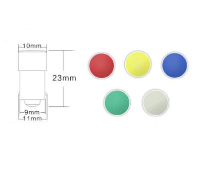 BA9S LED Bayonet Indicator Light Bulbs Lamp 0.5W 6.3V 12V 24V 220V 380V 9x23mm - Image 1 of 4