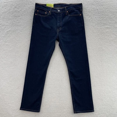 Pantalones de mezclilla Levis 513 para hombre 36x32 azul ajustados rectos lavado oscuro índigo preppy grunge Foto 1 de 4