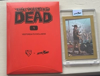 Skybound Yesterdays Gold Walking Dead 1 Slab Card #1 2023 SDCC Exclusive 1/50 - Image 1 of 2