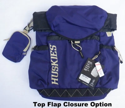 Mochila Adidas Washington Huskies púrpura utilitaria premium Foto 1 de 4
