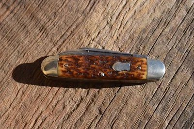 VINTAGE REMINGTON UMC R4223 3-BLADE STOCKMAN FOLDING KNIFE - Image 1 of 4