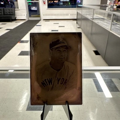 2025 ALLEN & GINTER Lou Gehrig #6 New York Yankees Tin Type SSP - Image 1 of 2