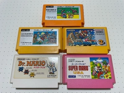Super Mario Bros 1 3 Dr USA Nintendo Famicom FC Cartridge Tested - Image 1 of 4