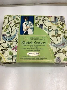 Vintage 1970 Sears Best Cordless Rechargeable Electric Scissors 2170 New In Box - Picture 1 of 8