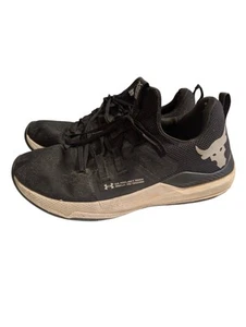 Zapatos de entrenamiento UA Project Rock BSR para hombre 11 W 12,5 cojín cargado negro blanco - Imagen 1 de 10