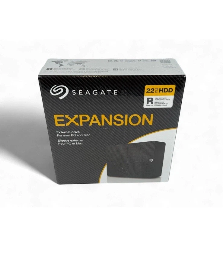 Seagate Expansion Desktop 22TB STKP22000400 (Brand-New, Sealed) - Image 1 of 4