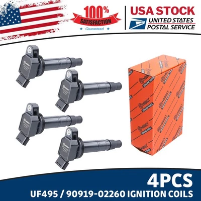 Ignition Coils OEM High Quality 4X UF495 90919-02260 For Lexus ES350 2008-2019 - Image 1 of 4