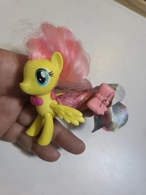 Figura My Little Pony La Película Fluttershy Tierra y Mar Moda Estilos Difícil de Encontrar Usada en Excelente Condición C76 Foto 1 de 4