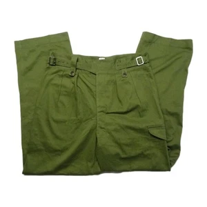 Gurkha Asco Gr. 21 (40 US) 1966 60er Militär Hose Plissee Doppelgürtel Satin - Bild 1 von 19