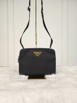 Prada Triangle Logo Patch Tessuto Crossbody Bag 2VH116 76574843 - Image 1 of 4