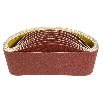 4" x 24" 60 grains rodés à plat joint oxyde aluminium bande abrasive 10pcs - Photo 1/4