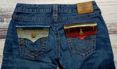 TRUE RELIGION VINTAGE BILLY BAJA SERAPE SZ 27 (29W×32L) MADE IN USA EUC  - Image 1 of 4