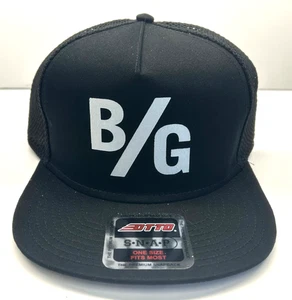 B/G Gasser OTTO CAP " SNAP" 5 Panel Mid Profile Mesh Back Trucker Hat Racing - Picture 1 of 3