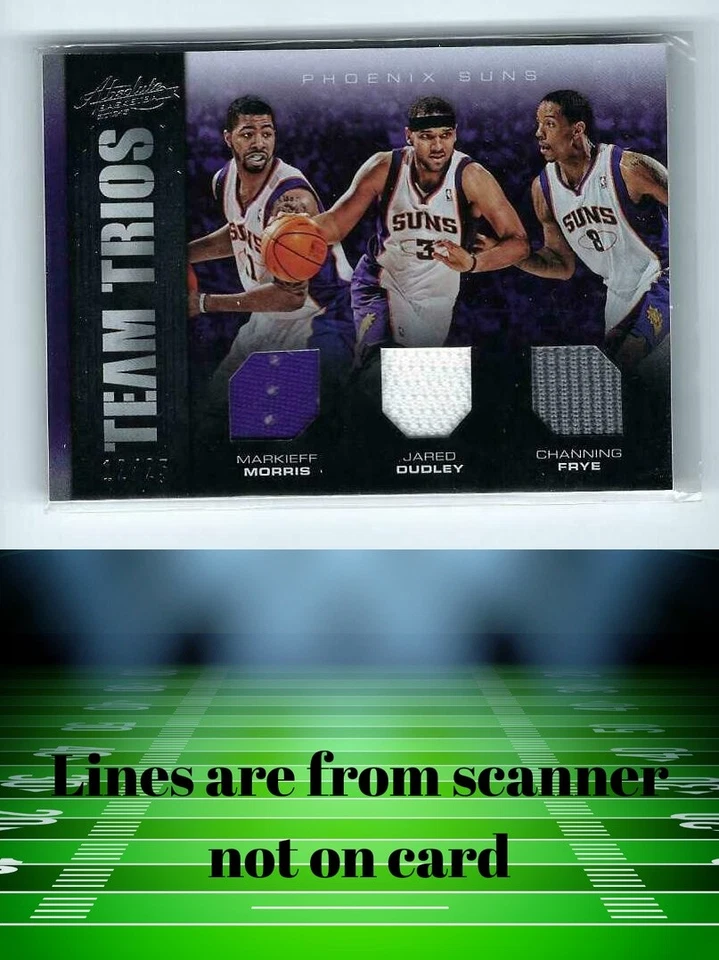 2012-13 Panini Absolute #10 Morris/Frye/Dudley Team Trios Materials #/25 - Image 1 of 1
