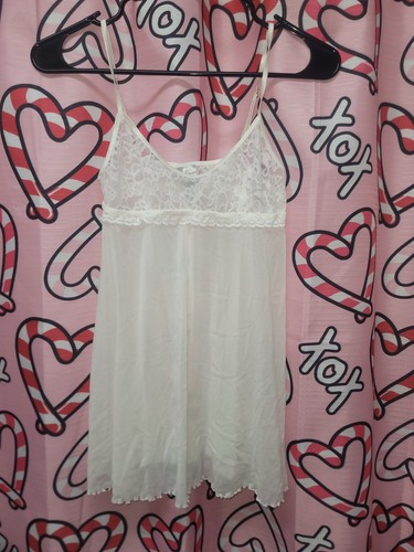 UNDERCOVER Abito lingerie Victoria's Secret molto sexy 100% nylon ultimo pizzo trasparente medio