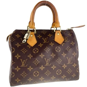 Bolso de Mano Louis Vuitton Speedy 25 Monograma Cuero Tela Marrón 3300 - Imagen 1 de 24