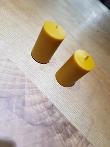 4 Stück Bienenwachskerzen/Stumpenkerzen  - Bild 1 von 1