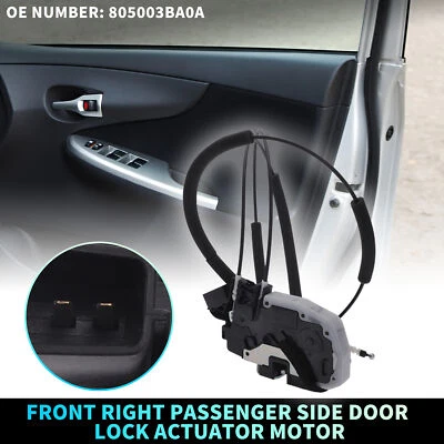Front Right Door Lock Actuator Motor with Cable for Nissan Sentra 805003BA0A - Image 1 of 4