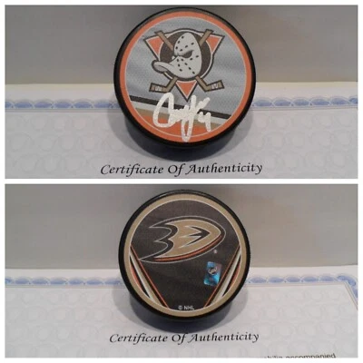 Cam Fowler Autografiado Firmado Anaheim Ducks Puck Certificado de Autenticidad - Disco Retro Inverso Foto 1 de 3
