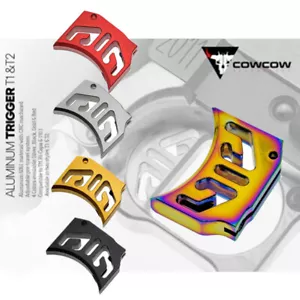 Gatillo de aluminio COWCOW T1 para Marui Hi-Capa y 1911-negro plata rojo arco iris... - Imagen 1 de 6
