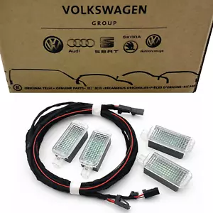 Iluminación LED original VW espacio para los pies + cable para Golf Passat Jetta Audi A1 A3 A4 - Imagen 1 de 7