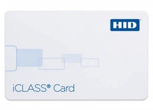 HID I-CLASS SMART CARDS WITH 2K BITS & 2 APPLICATION AREAS - 2000PGGNN - 10 Pack - Picture 1 of 4
