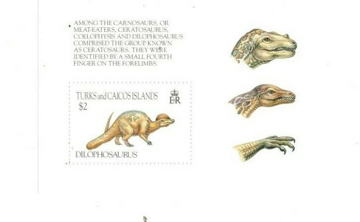 Turks and Caicos - 1994 - Dinosaurs - Souvenir Sheet - MNH - Image 1 of 1