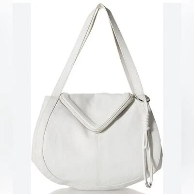 Vince Camuto - women’s Lenka satchel white Swan genuine leather shoulder bag - Image 1 of 4