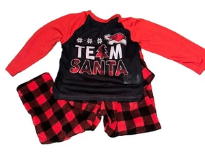 Boys Pajamas Christmas Green Red Plaid 2 pc Top Pants Jammies for Families-sz 4 - Picture 1 of 11