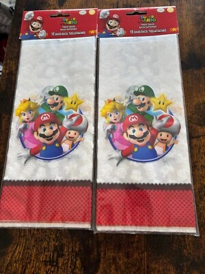 Lot of 2 Super Mario Treat Bags 16 ct NEW SEALED - Image 1 of 2