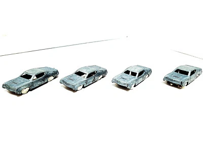Lote De 4 Ford Torino 2 5/8" De Colección MIDGETOY DIECAST Listo De Fábrica Para Pintar Foto 1 de 4