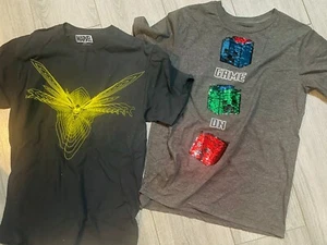 Lot of 2- short sleeved t-shirts Marvel Game on boys XL excellent condition - Picture 1 of 2