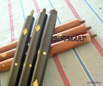 Sans Poignée Laiton & Bois Noir & Marron Design Bâton Canne Réplique Homme... - Photo 1/4