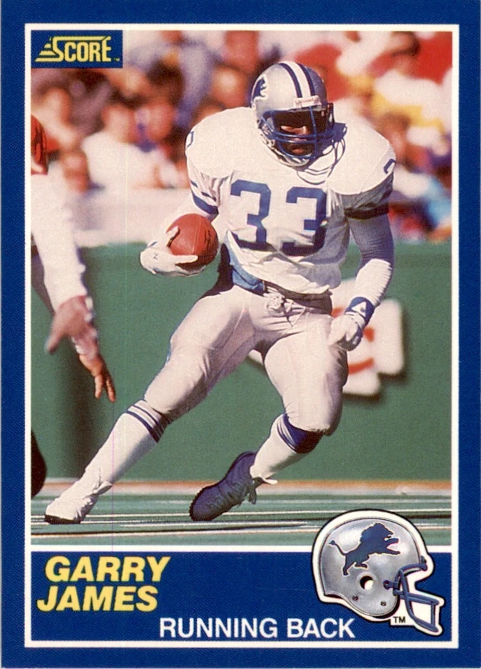 1989 SCORE GARRY JAMES DETROIT LIONS #94 - Image 1 of 2