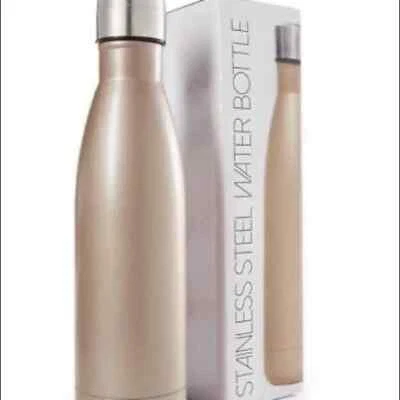 全新带盒 18/8 不锈钢水壶 玫瑰金,全新带盒 25 盎司 — 第 1/4 张图片