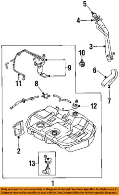 Used Fuel Pump fits: 1997 Mitsubishi Mirage Pump Only Grade A — 第 1/2 张图片