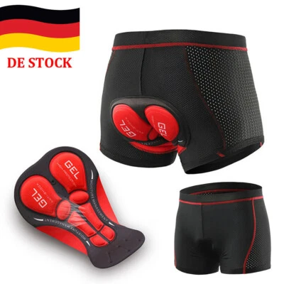 MARKENLOS Radunterhose Herren/Damen Fahrradhose Fahrradshort Radlerhose MTB Short Kurze DE