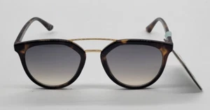 CALI BLUE WOMANS ANIMAL PRINT ROUND SHAPE SUNGLASSES 100% UVS-UVB - Picture 1 of 11