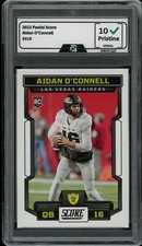 2023 Panini Score #310 Aidan O'Connell GRADED 10 GEM MINT ROOKIE CARD RC