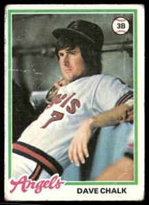 Tarjeta de béisbol Dave Chalk 1978 Topps #178 California Angels - Imagen 1 de 2